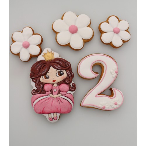 Set printesa cu flori / inimi